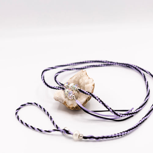 Kaksivärinen satiini näyttelyhihna säätökaulaimella